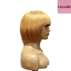 center wig machine made color wig remy hair