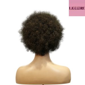 center wig machine made black wig remy hair 2301