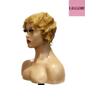 center wig machine made #27 wig remy hair h001