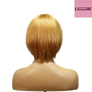 center wig machine made color wig remy hair