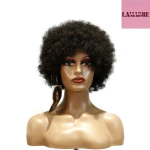 center wig machine made black wig remy hair tc010