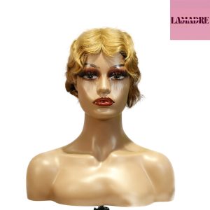 center wig machine made #27 wig remy hair h001