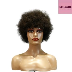 center wig machine made black wig remy hair 2301