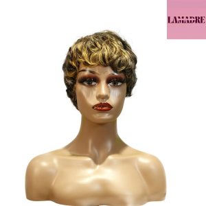 center wig machine made wig remy hair h030