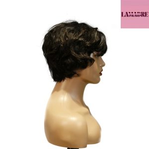 Home center wig machine made black wig remy hair tc16