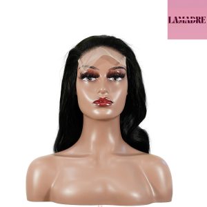 center wig natural black remy hair 5x5 lace closure body wave human hair wig