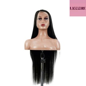 center wig 13x4 straight lace front wig natural black remy hair