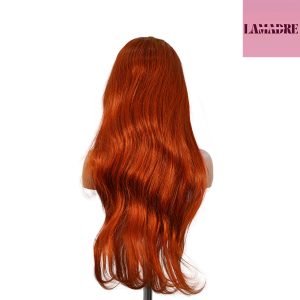 center wig 13x4 straight lace front wig 350 orange 26 inch remy hair
