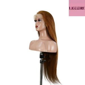 center wig 13x4 straight lace front wig 30 brown 26 inch remy hair