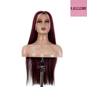 center wig 13x4 straight lace front wig 99j color 26 inch remy hair