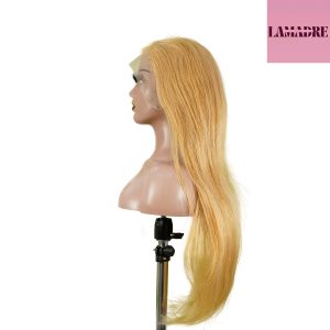 center wig 13x4 straight lace front wig 27 honey blonde remy hair