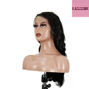 center wig 13x4 body wave lace front wig natural black remy hair