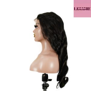 center wig 13x4 body wave lace front wig natural black remy hair