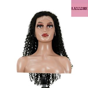 center wig 13x4 jerry curly lace front wig natural black remy hair