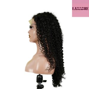 center wig 13x4 jerry curly lace front wig natural black remy hair