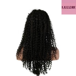 center wig 13x4 jerry curly lace front wig natural black remy hair