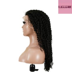 center wig 13x4 kinky curly lace front wig natural black remy hair