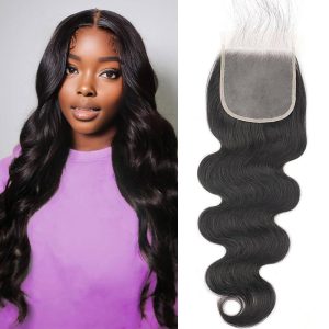 center wig remy hair 4x4 body wave closure